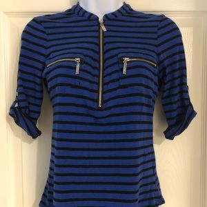 GUESS 3/4 Sleeves Stripes Top